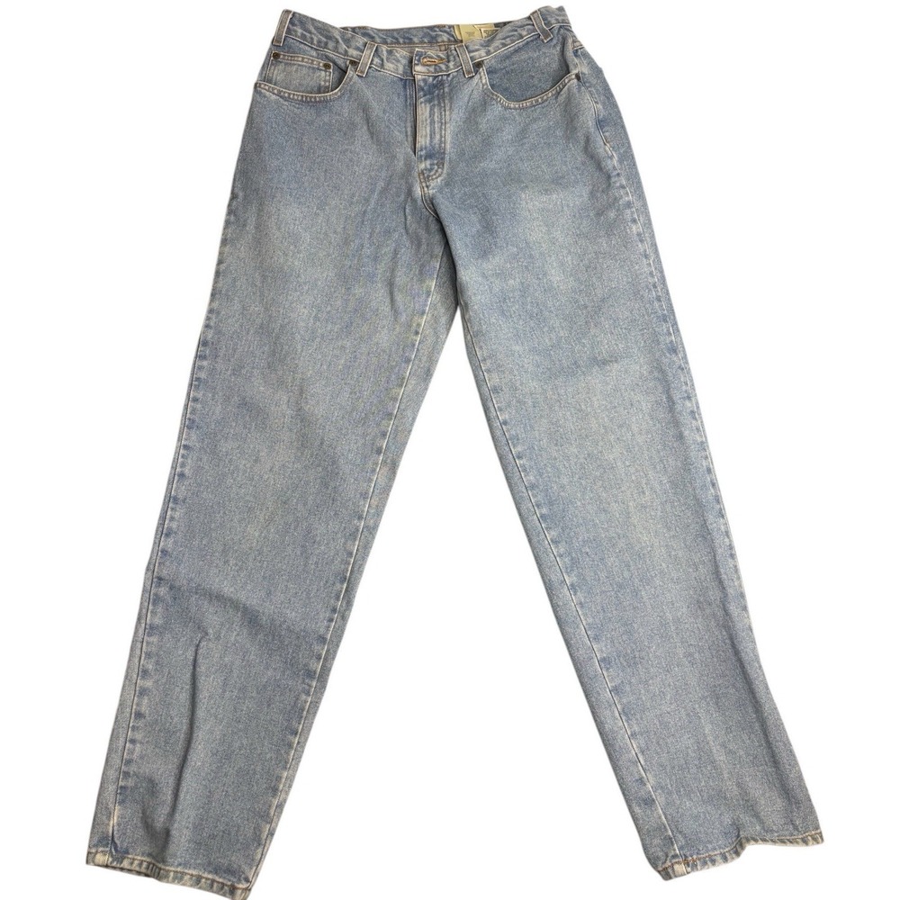 Eddie Bauer Jeans Mens 36x34 Regular Fit Light‎ Wash 5690 Blue Work